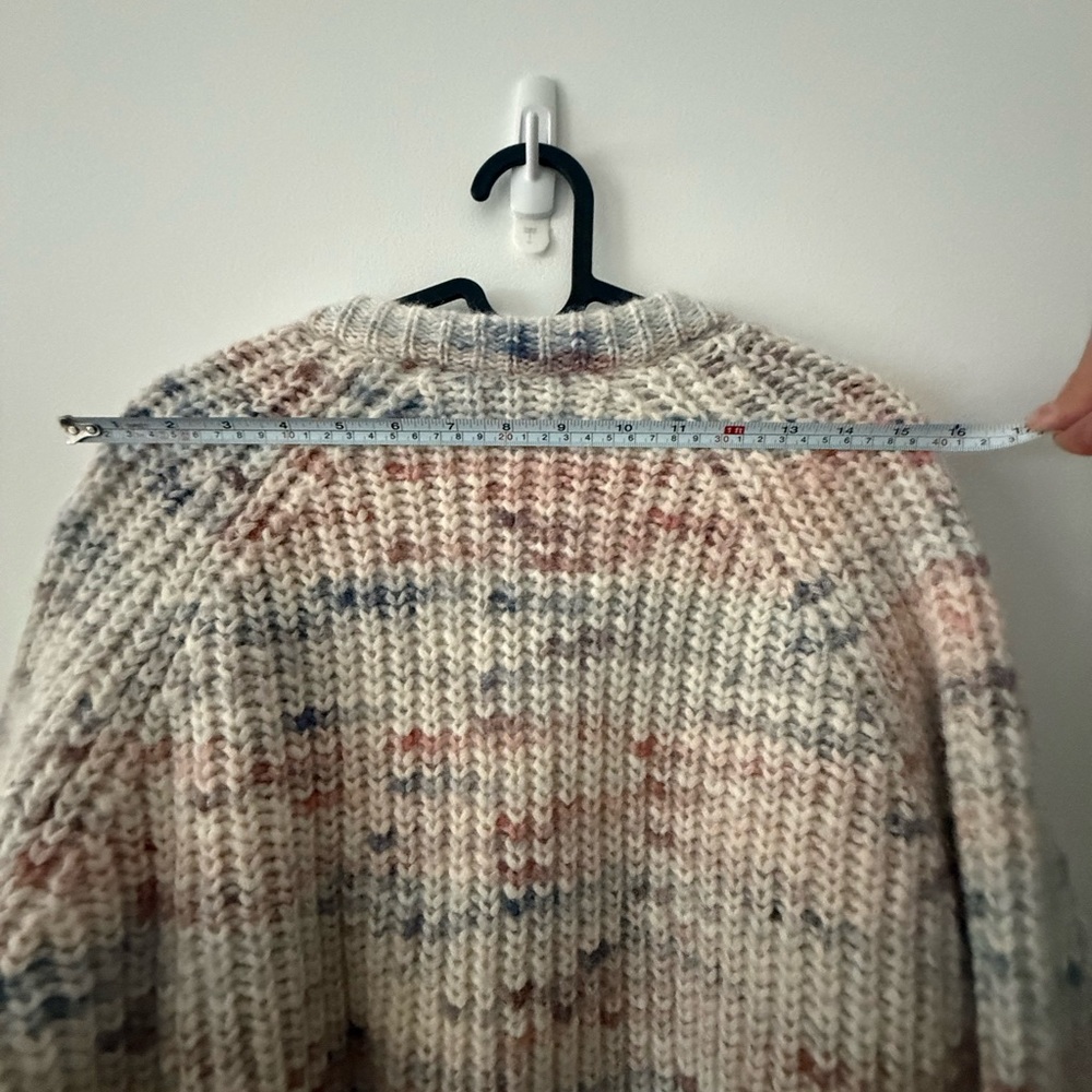 Sezane Multi Speckled Pierre Cardigan - Cream - Picture 6 of 13